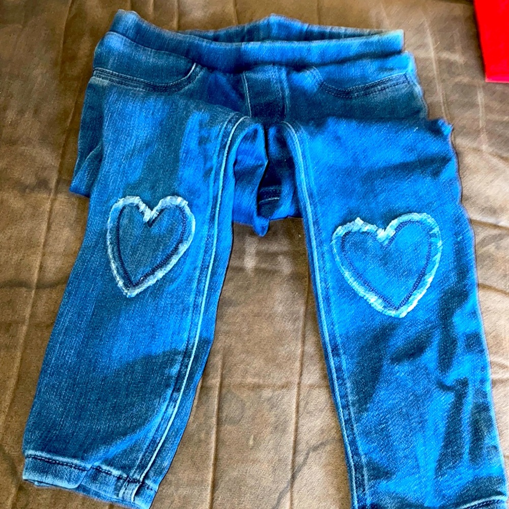 Carters Kid Heart jeans size 5 in girls